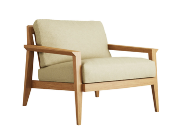 STANLEY - Fabric armchair with armrests by Case