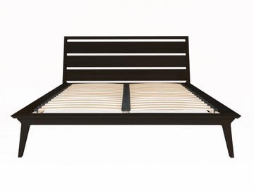 VALENTINE - Black stain king size bed by Case