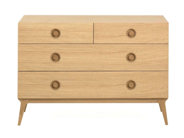 VALENTINE - Oak chest of drawers by Case