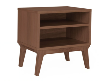VALENTINE - Rectangular walnut bedside table by Case
