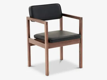 WEST STREET - Walnut chair with armrests by Case
