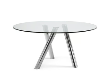 RAY - Round crystal table by Cattelan Italia