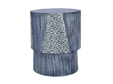 BATIK - Low wooden garden stool by CBdesign