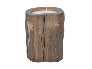 CANDLE LOG NATURAL - Teak candle by CBdesign