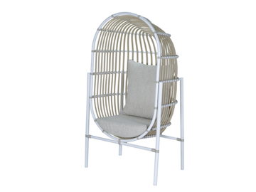 ELLISSE - High-back synthetic fibre garden armchair by CBdesign