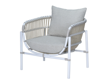 ELLISSE - Synthetic fibre garden armchair with armrests by CBdesign