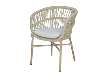 GINEVRA - Rope garden chair with armrests by CBdesign