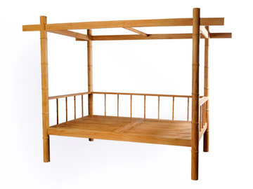 SAUVAGE - Canopy teak garden bed by CBdesign