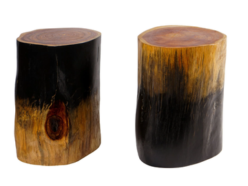SAUVAGE - Teak garden stool by CBdesign