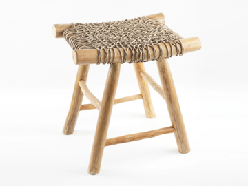 THEO - Low teak garden stool by CBdesign
