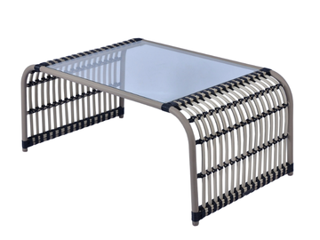 YOKO - Rectangular synthetic fibre garden side table by CBdesign