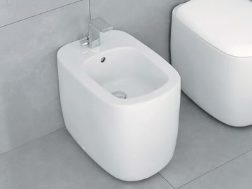 MONO' - Ceramic bidet with overflow by Ceramica Flaminia