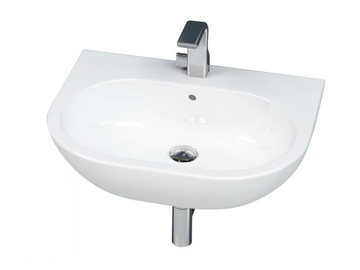 PASS 62 - Countertop wall-mounted ceramic washbasin with overflow by Ceramica Flaminia
