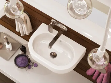 PASS - Wall-mounted ceramic handrinse basin by Ceramica Flaminia