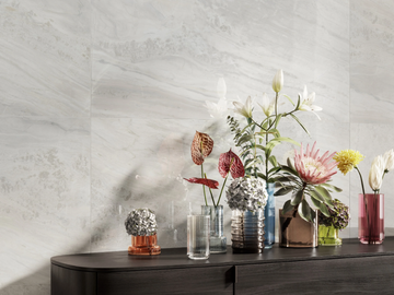 PARADISO ICE - Porcelain stoneware wall tiles / flooring with marble effect by CERAMICA SANT'AGOSTINO