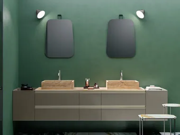 CARTABIANCA - Double wooden vanity unit with drawers by Cerasa