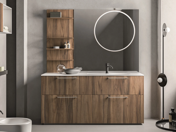 CARTABIANCA - Floor-standing single vanity unit with drawers by Cerasa