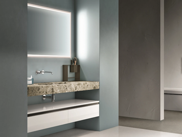 CARTABIANCA - Vanity unit with mirror by Cerasa