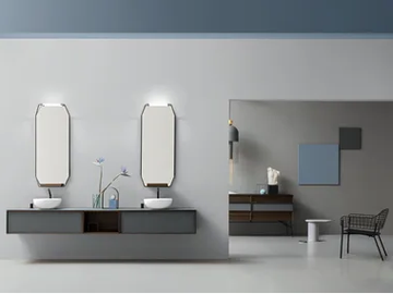 DES 48-49 - Wall-mounted vanity unit with drawers by Cerasa