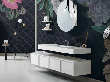 DES CAPSULE N.1 52-53 - Wall-mounted vanity unit with drawers by Cerasa