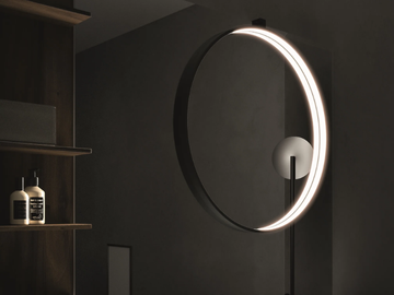 ECLISSI - LED Mirror lamp for bathroom by Cerasa