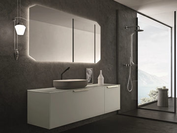 NEROLAB - Single vanity unit with drawers by Cerasa