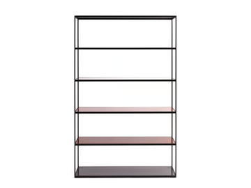 CAMEO - Open glass and steel bookcase by Christine Kröncke Interior Design