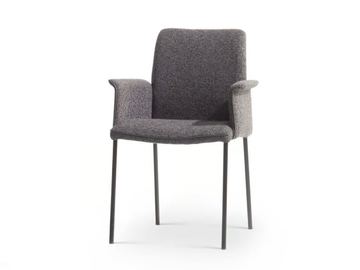 JARO 200 - Upholstered fabric chair with armrests by Christine Kröncke Interior Design