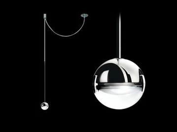 CONVIVIO SOPRATAVOLO DECENTRATA - Halogen pendant lamp by Cini&Nils