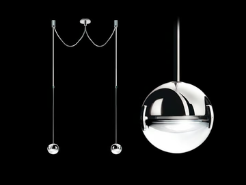 CONVIVIO SOPRATAVOLO DUE - Halogen pendant lamp by Cini&Nils