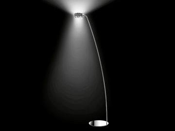 NEWCOMPONI200 MEZZACURVA - LED adjustable floor lamp by Cini&Nils