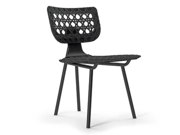AËRIAS - Steel chair with leather straps by ClassiCon