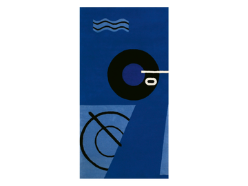 BLUE MARINE - Rectangular wool rug with geometric shapes by ClassiCon