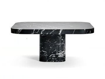 BOW COFFEE TABLE NO. 3 MARBLE - Square marble coffee table by ClassiCon