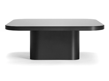 BOW COFFEE TABLE NO. 6 - BLACK - Rectangular crystal and steel coffee table by ClassiCon