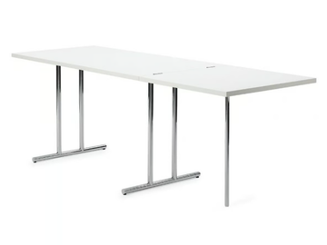 LOU PEROU - Drop-leaf steel and wood table by ClassiCon