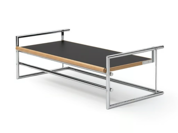 MENTON - Height-adjustable steel and wood coffee table by ClassiCon