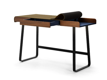 PEGASUS HOME DESK - Steel and wood writing desk with drawers by ClassiCon