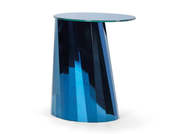 PLI HIGH - Crystal and steel high side table by ClassiCon