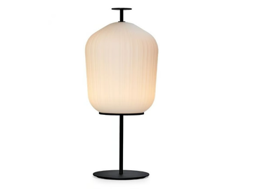 PLISSÉE - LED glass and aluminium floor lamp by ClassiCon