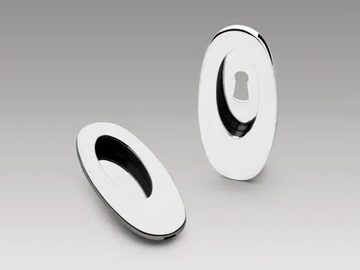 CB 111 / CB 111 CF - Recessed Cromall® door handle with lock by Colombo Design