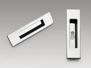 ID 411 - Recessed brass door handle with lock by Colombo Design