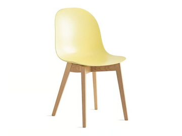ACADEMY - Polypropylene chair with solid wood legs by Connubia