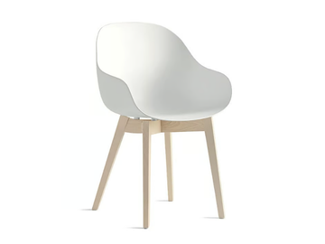 ACADEMY - Polypropylene chair with wood legs by Connubia