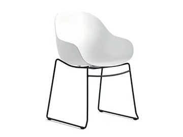 ACADEMY - Sled base polypropylene chair with armrests by Connubia