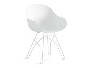 ACADEMY - Trestle-based polypropylene chair by Connubia