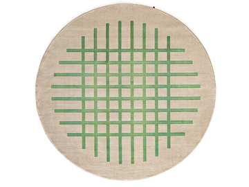 CEK - Round polypropylene rug with geometric shapes by Connubia