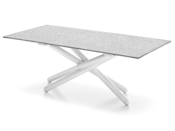 DUEL - Table with metal base and Eco-Stone top by Connubia