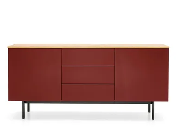 MADE - Melamine-faced chipboard sideboard with doors with drawers by Connubia