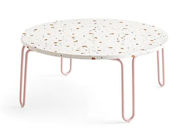STULLE - Low round melamine-faced chipboard coffee table by Connubia